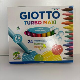Pennarelli Giotto Turbomaxi Superwashable 5 mm – Set 24 Pezzi