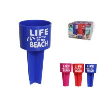 Portabicchieri da Spiaggia Anti-Sabbia 10x20 cm – Bibite fresche, zero granelli!