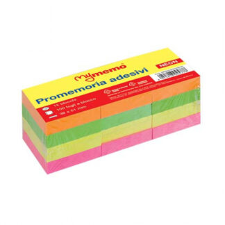 MYMEMO RIPOSIZIONABILI NEON 12 PEZZI 35X51