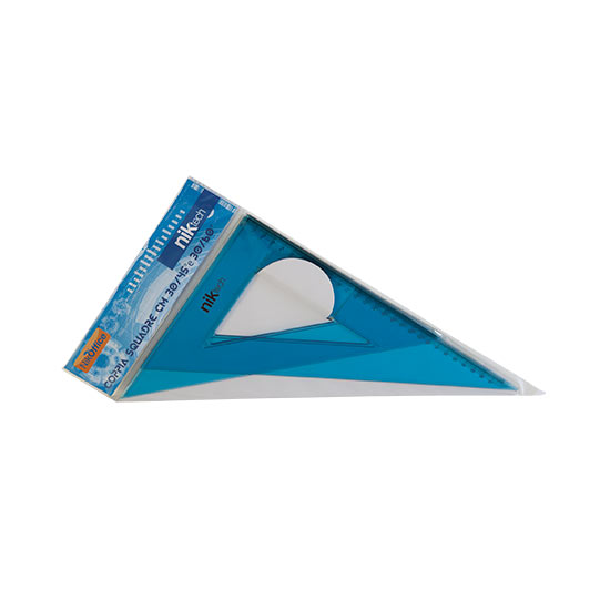 COPPIA DI SQUADRE 45° E 60° IN PLASTICA 30CM - immagine 2